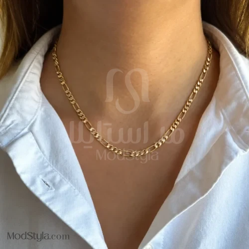 گردنبند ژوپینگ طرح فیگارو طلایی